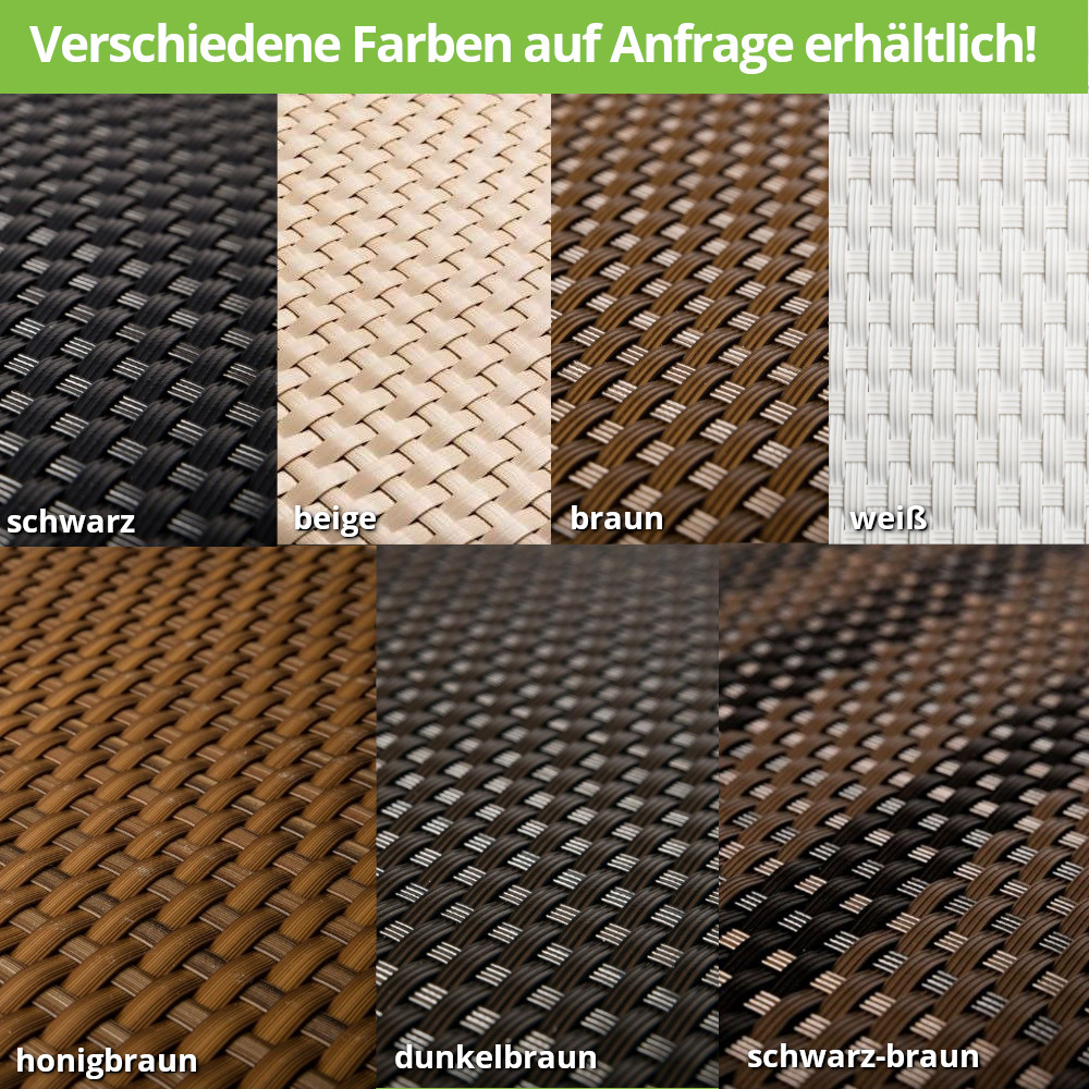 Rattan Sichtschutz-Streifen 255cm x 19cm, inklusive Clips, dunkelgrau