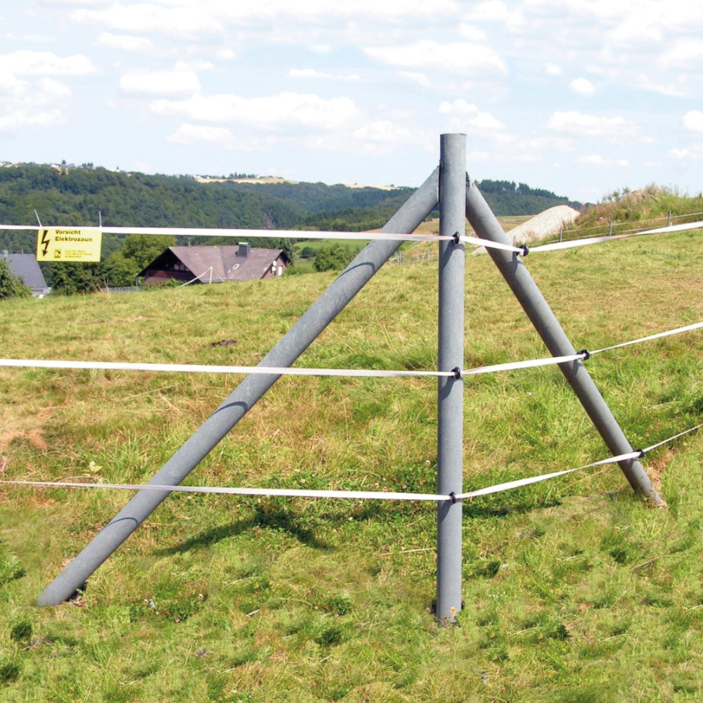 Rundpfosten mit Spitze Ø 6cm, 150cm, braun