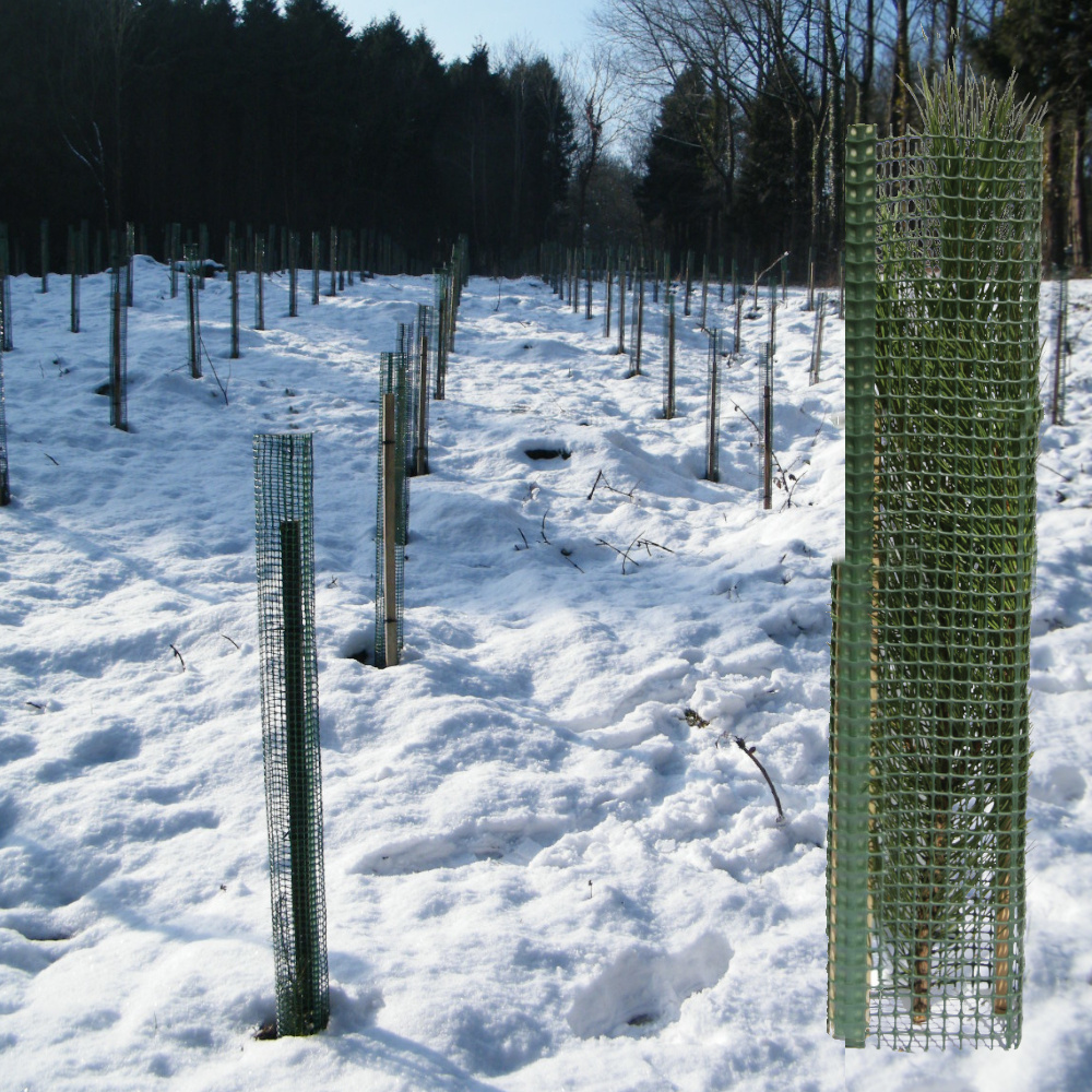 Treeguard Layflats, Baumschutz-Flach-Gitter zum Verbissschutz 1.2m, Ø20cm, grün