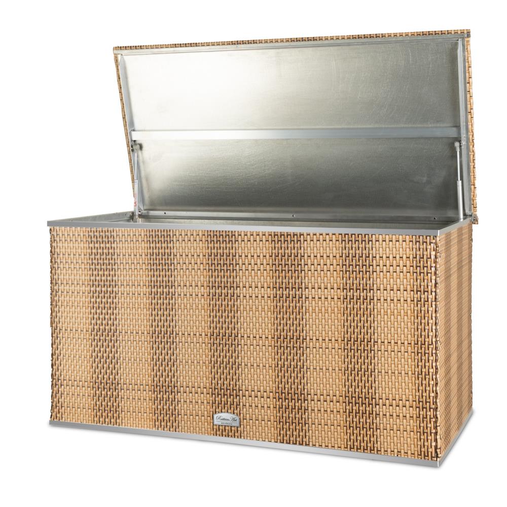 Rattan Auflagenbox, Kissenbox wasserdicht, 115cm x 60cm x 60cm