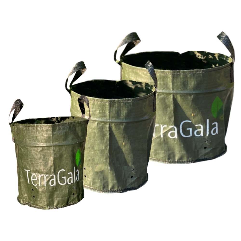 TerraGala Pflanzsack, Gartensack, Laubsack, 15l, Ø30cm, Höhe: 30cm