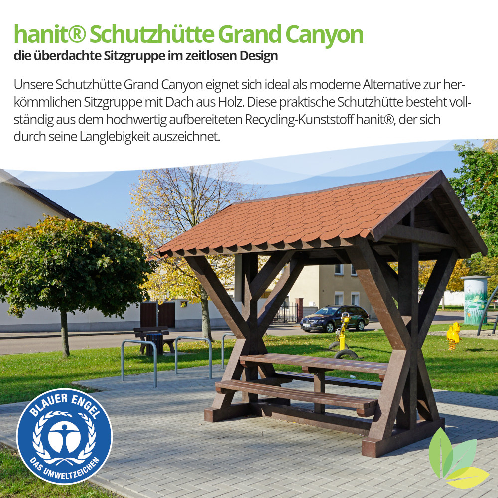 hanit® Waldschänke GRAND CANYON, überdachte Picknickhütte, wetterfest