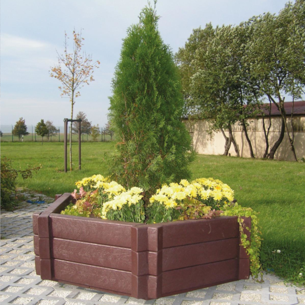 hanit® Kunststoff Blumenkübel VINCA, sechseckig, in zwei Größen