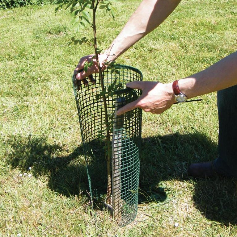 Treeguard CutSheet, Baumschutzgitter offen, 0.9m, Ø 20cm grün