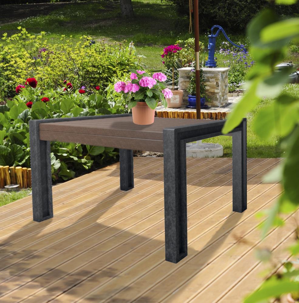 hanit® Gartentisch HYDE PARK, wetterfest; schwarz-braun