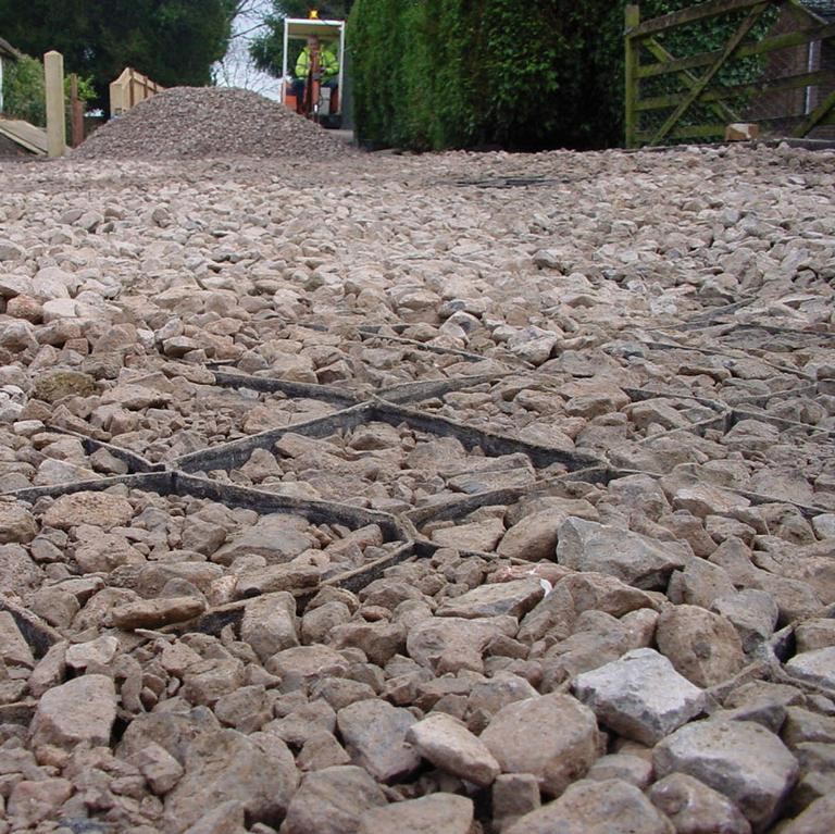 TERRAM Geozelle 25/10 (7 x 5m), Wurzelbrücke für leichte Fahrzeuge