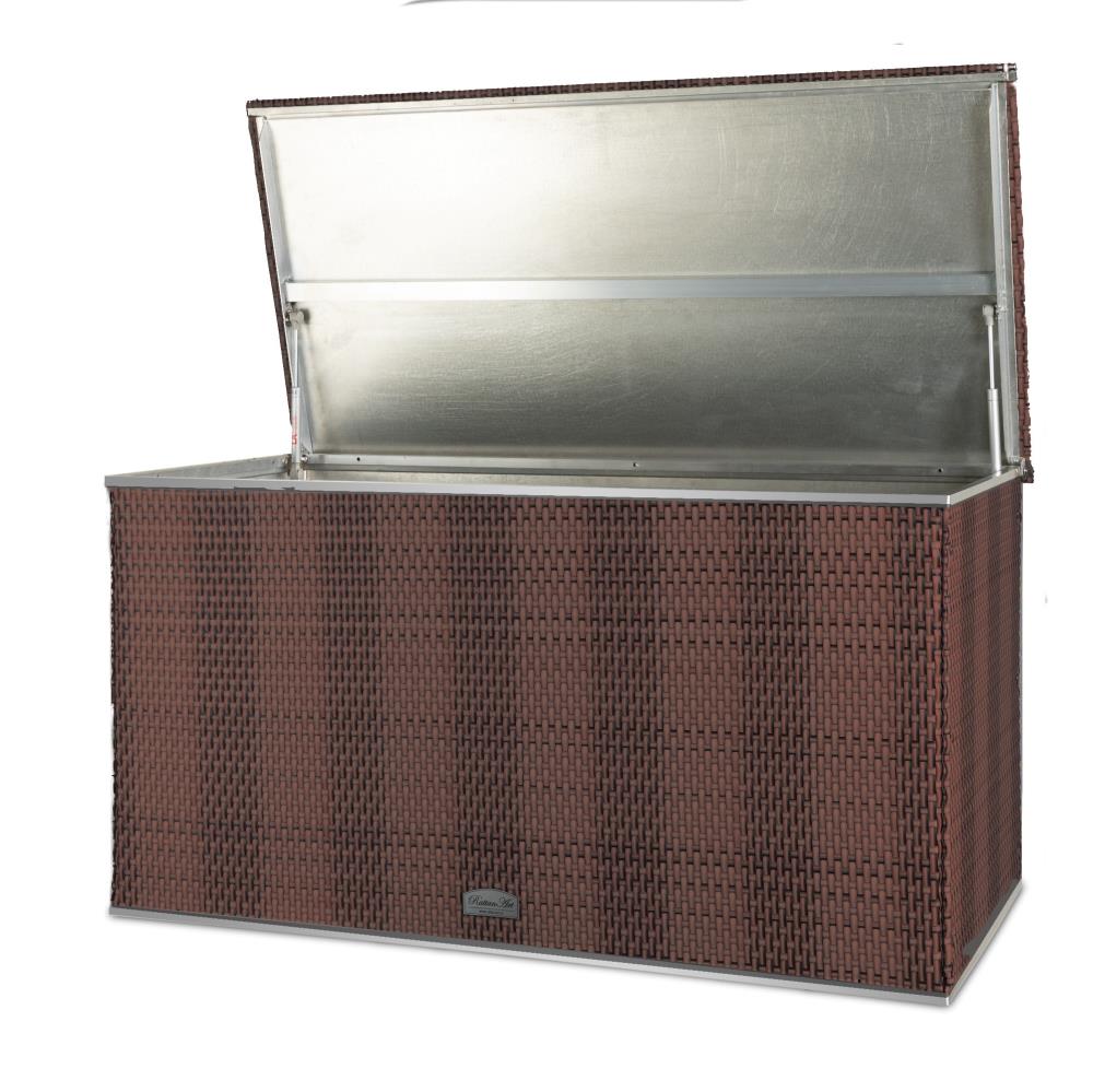 Rattan Auflagenbox, Kissenbox wasserdicht, 115cm x 60cm x 60cm