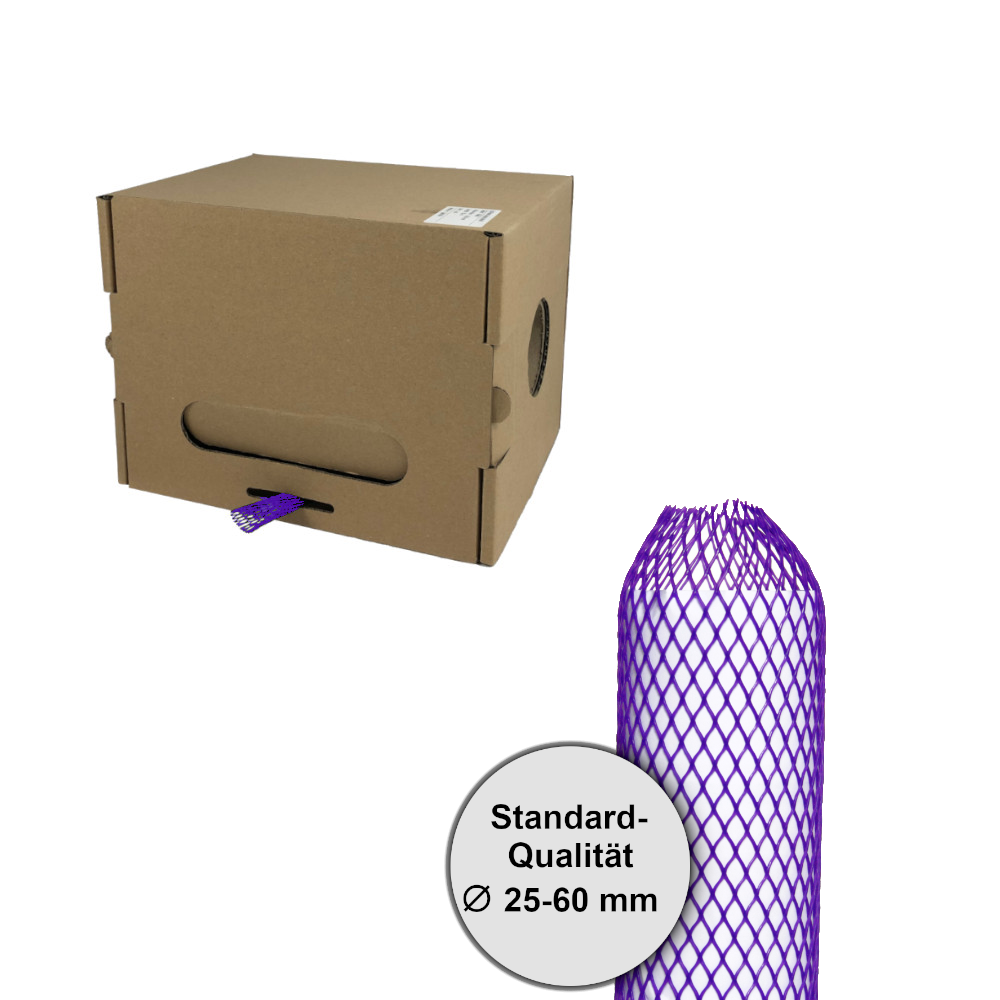 Netzschlauch violett STANDARD, Ø 25-60mm, Verpackungsnetz 50m